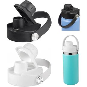 Lid for Hydro Flask 32 40 oz Wide Mouth, Replacement Lids Compatible with Hydro Flask Wide Mouth Water Bottle, Top Spout Lid with Handle, Wide Mouth Lid Chug Cap Accessories