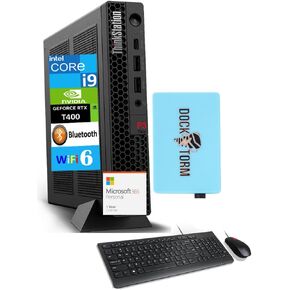 Lenovo ThinkStation P3 Tiny Workstation Mini Desktop (Intel i9-13900T vPro, T400 4GB, 16GB DDR5, 1TB PCIe SSD, WiFi 6, BT 5.2, Win 11 Pro) w/MS 365 Personal, DKZ USB Port Expander