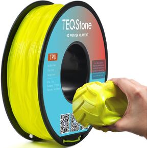 TPU Filament 1.75mm New Green 1Kg Spool 95A Flexible Soft 3D Printer Filament Consistent Diameter +/-0.03mm in Vacuum Package