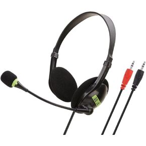 USBHEADSET1 USB Headset with HD Microphone; Noise-Canceling; in-Line Volume Control; Comfortable Over-The-Head Design; Compatible with PC/Laptop