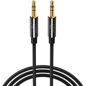 CableCreation 3.5mm Aux Cable, 3.5mm Male to Male Stereo Audio Cable Compatible with iPhones, Fire HD Tablets,Beats Headphones, Home/Car Stereos & More, [6 Feet 1.8M] Black