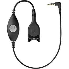 EPOS CMB 01 CTRL - Headset Cable - Headset Connector Male Straight to Mini Jack Male Angled - 80 cm - Black - for Impact SC 230, 232, 260, 262, 630, 632, 660, 662