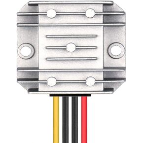 NW DC Voltage Converter Regulator DC 12V Step Up to 15V 3A 45W Waterproof Car Power Supply Electronic Boost Transformer for Golf Cart Club Car (12V-15V3A(66mm))