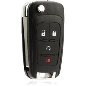 2X USARemote Keyless Entry Remote Start Car Flip Key Fob Control 4-Button Replacement for Buick Encore Chevrolet Equinox Impala Sonic Trax (OHT01060512, KR55WK500733)