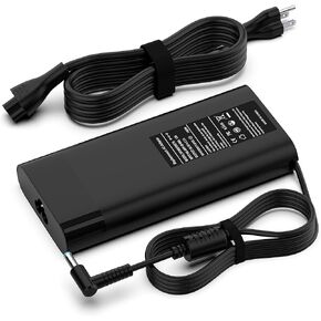 150W Charger for HP Pavilion Gaming 15 17 Series; HP Pavilion Gaming 15-dk0056nr, 15-dk1020nr, 16-a0020nr, 17-cd1020nr, 17-cd2030nr,16-a0030nr, 17-cd1040nr Power Supply Cord