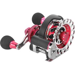 Fishing Reels Wheel,Portable High Strength Fishing Reels 10+1 BB 2.6:1 Gear Ratio Fishing Raft Wheel Fishing Accessory(Left Hand Type)