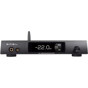 S.M.S.L DL400 Audio DAC & Headphone Amplifier DSD 256 PCM 32bit/768kHz 32Ω3000mW*2 Balanced Headphone Amplifier RCA/XLR/6.35mm&4.4mm Headphone Output with Remote Control, Hi-Fi Audio Stereo Receiver