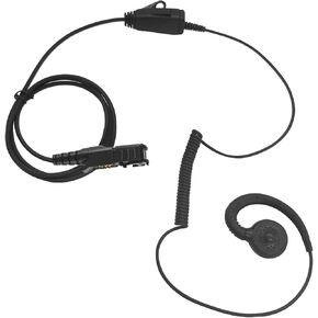 2 Way Earpiece with Mic C Swivel One Wire Ear Piece Headset Headphone Surveillance Over Ear Mic for Motorola Two Way Radio xpr 3300 3300e 3500 3500e xpr3300e xpr3500e Walkie Talkie