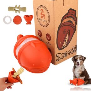 Shark Bully Stick Holder Upgrade Durable Dog Chew & Treat Holders - Redesigned Puppy Toys Teething Interactive Dog Toy for Small Medium Large Dogs Birthday Gifts Christmas Stuff - 7.10 ''