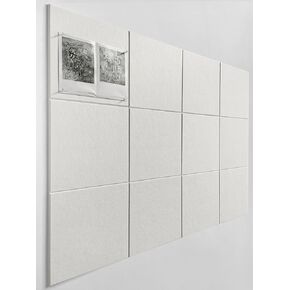 Quilting Design Wall Panels - 12 Pack 11.8"x11.8" Felt Wall Tiles for Quilt Design Wall Board with Adhesive Tabs - Quilters Sewing Room Wall Decor - Beige
