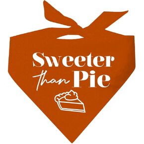 Sweeter Than Pie Thanksgiving Dog Bandana (Assorted Colors)