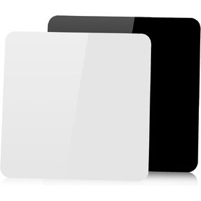 8"x8" Black & White Reflective Display Table Riser Backdrops for Product Photography, 20x20cm Backdrop Display Board for Product Table Top Photography Shooting (2PCS)