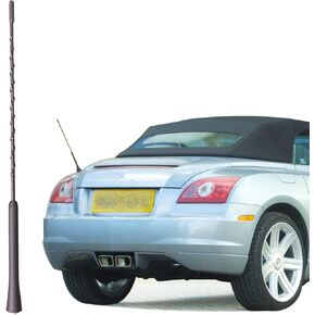 16 Inch Antenna for Chrysler Crossfire (2004-2008), Chrysler Crossfire Antenna, Flexible Rubber Antenna Replacement Mast for Chrysler Crossfire 2004 2005 2006 2007 2008, Black