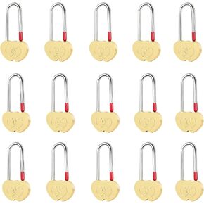 2 PCS Brass Double Heart Lock 3.5" 50mm Metal Love Padlock for Lovelock Bridge,Wedding & Anniversary(Keyless) in Saudi Arabia