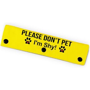 Please Don't Pet I'm Shy Pet Leash for Dogs, Funny Dog Leash Wrap for Pet Dog Lovers Owners Gift (Red)