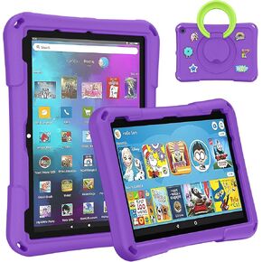 10 حافظات للكمبيوتر اللوحي للأطفال (متوافقة مع موديل 2021/2023)، غطاء حماية مضاد للانزلاق ومقاوم للصدمات من Ubearkk غير مناسب لأجهزة iPad وSamsung Tab وOnn Tab، أرجواني in Kuwait