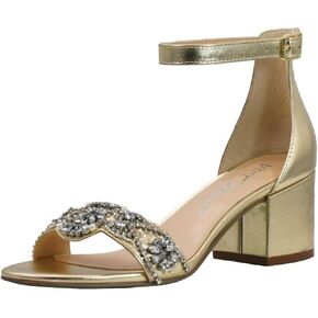 Betsey Johnson Blue Women's Classic Heeled Sandal, Navy, 6.5