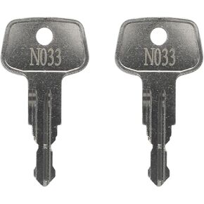 N033 Key for Thule Key Replacement,Fits for Thule Roof Rack Accessories,Car Ski Rack,Crossbars Key Etc(2PCS)