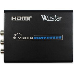 Wiistar HDMI to AV RCA Composite & S-Video R/L Audio Converter HDMI to CVBS Video Converter Support 720P/1080P for DVD PS2 PS3 Xbox HDTV
