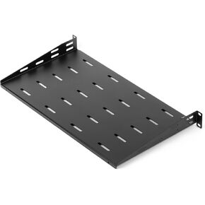 Rosewill 1U 19-Inch Universal Vented Rack Mount Cantilever Server Cabinet Shelf 14-Inches Deep Black, 2 Pack