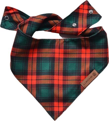 Dog Bandana for Small Dogs Winter and Christmas 3 Pieces from LUKCHE - Gifts for Pets Accessories Washable Premium Durable Fabric Adjustable Fit Scarf Scarf - Dog Bandanas Boys and Girls (Small) in Saudi Arabia