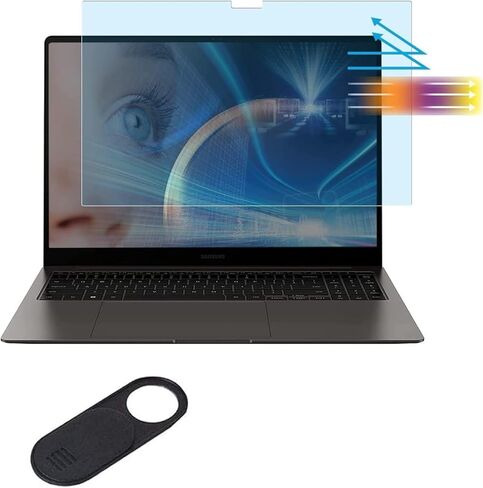 واقي شاشة مضاد للضوء الأزرق من MUBUY-GOL لهاتف Samsung Galaxy Book 4/ Book 3/ Book 2 Pro 360 كمبيوتر محمول بشاشة لمس 2 في 1 (15.6 بوصة)، فلتر شاشة لحماية العين يحجب الضوء الأزرق in Saudi Arabia
