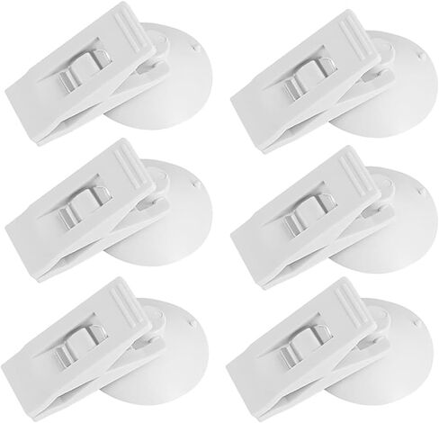 6PCS Multi Purpose Suction Cup Clip,Tickets Bills Organization Clamp,Car Sunshade Cloth Fixing Clip, Refrigerator Message Papers Clamp, Souvenir Clip in Saudi Arabia