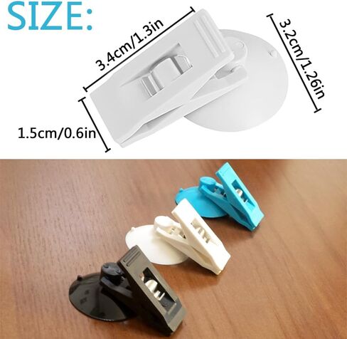 6PCS Multi Purpose Suction Cup Clip,Tickets Bills Organization Clamp,Car Sunshade Cloth Fixing Clip, Refrigerator Message Papers Clamp, Souvenir Clip in Saudi Arabia