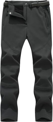 MOERDENG Women's Insulated Snow Ski Pants Waterproof Hiking Pants Fleece Lined Winter Warm Softshell Pants in Saudi Arabia