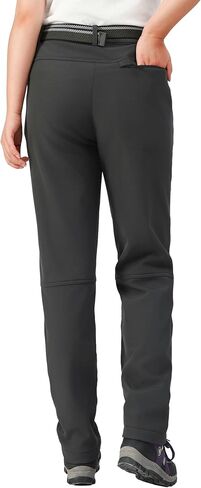 MOERDENG Women's Insulated Snow Ski Pants Waterproof Hiking Pants Fleece Lined Winter Warm Softshell Pants in Saudi Arabia
