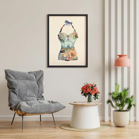 Empire Art Direct "Hawaii Beach Dimensional Collage Framed Graphic Art Under Glass Wall Art Ready to Hang, Living Room, Bedroom & Office, 25in x 33in x 1.4in in Kuwait