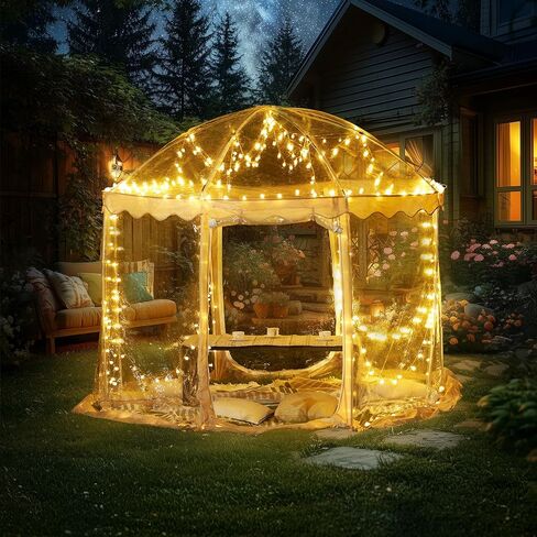 VEVOR Upgraded Pop up Bubble Tent for 8-10 People - Need Simple Assembly - 12x12ft Outdoor Clear Bubble Tent Dome, Weatherproof Clear Tent Shelter for Soccer, Football, Softball, Events, and Parades in Saudi Arabia