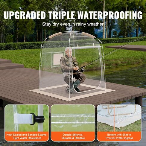 VEVOR Upgraded Pop up Bubble Tent for 8-10 People - Need Simple Assembly - 12x12ft Outdoor Clear Bubble Tent Dome, Weatherproof Clear Tent Shelter for Soccer, Football, Softball, Events, and Parades in Saudi Arabia