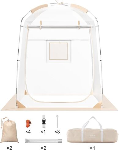 VEVOR Upgraded Pop up Bubble Tent for 8-10 People - Need Simple Assembly - 12x12ft Outdoor Clear Bubble Tent Dome, Weatherproof Clear Tent Shelter for Soccer, Football, Softball, Events, and Parades in Saudi Arabia