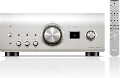 Denon PMA-3000NE مضخم صوت متكامل (80 واط × 2 قناة)، فضي، مضخم صوت استريو متعدد الاستخدامات مع معالجة Ultra AL32 من الجيل السابع، مضخم صوت MM/MC، وضع تناظري نقي، مدخلات بصرية ومحورية وRCA in Kuwait
