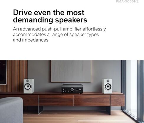 Denon PMA-3000NE مضخم صوت متكامل (80 واط × 2 قناة)، فضي، مضخم صوت استريو متعدد الاستخدامات مع معالجة Ultra AL32 من الجيل السابع، مضخم صوت MM/MC، وضع تناظري نقي، مدخلات بصرية ومحورية وRCA in Kuwait