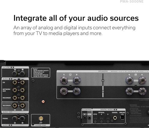 Denon PMA-3000NE مضخم صوت متكامل (80 واط × 2 قناة)، فضي، مضخم صوت استريو متعدد الاستخدامات مع معالجة Ultra AL32 من الجيل السابع، مضخم صوت MM/MC، وضع تناظري نقي، مدخلات بصرية ومحورية وRCA in Kuwait