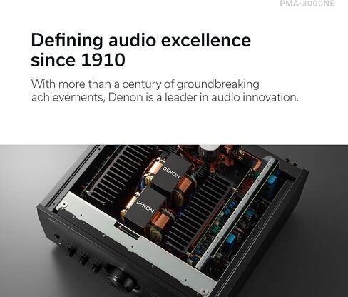 Denon PMA-3000NE مضخم صوت متكامل (80 واط × 2 قناة)، فضي، مضخم صوت استريو متعدد الاستخدامات مع معالجة Ultra AL32 من الجيل السابع، مضخم صوت MM/MC، وضع تناظري نقي، مدخلات بصرية ومحورية وRCA in Kuwait