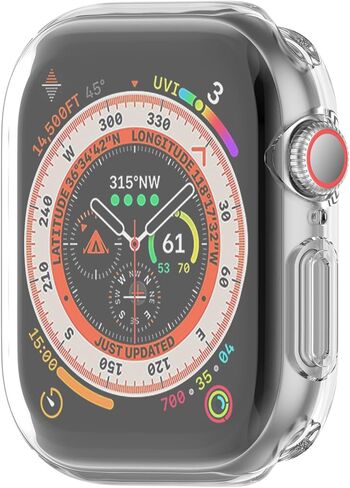 Compatible with Apple Watch Series 10 Screen Protector, Ultra-Thin Soft TPU Scratch Resistant Case Replacement Full Protective Bumper Cover Accessories for Apple Watch Series 10 (Gold, 42mm) in Saudi Arabia