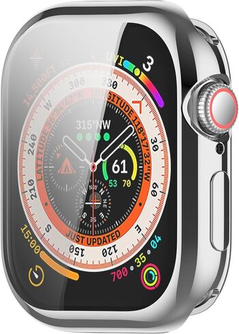 Compatible with Apple Watch Series 10 Screen Protector, Ultra-Thin Soft TPU Scratch Resistant Case Replacement Full Protective Bumper Cover Accessories for Apple Watch Series 10 (Gold, 42mm) in Saudi Arabia