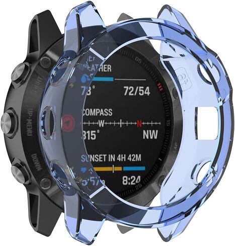 REYDA 2 Pack Watch Case Compatible for Garmin Enduro, Ultra-Thin Soft TPU Silicone Edge Bumper Case Impact Resistant Shockproof Frame Shell Protective Cover for Garmin Enduro (NO Screen Protector) in Saudi Arabia