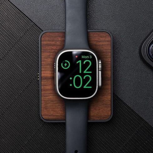 الماوس - حامل شاحن Apple Watch - مصنوع بتقنية Apple Watch الرسمية - الجوز in Kuwait