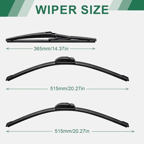 Automotive Replacement Windshield Wiper Blades For My Car Water Repellent-24"/18"/10" Windshield Wiper Blades Replacement for 2023-2018 Jeep Compass Windshield Wipers (Pack of 3) in Saudi Arabia