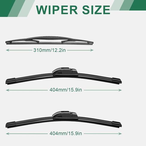 Automotive Replacement Windshield Wiper Blades For My Car Water Repellent-24"/18"/10" Windshield Wiper Blades Replacement for 2023-2018 Jeep Compass Windshield Wipers (Pack of 3) in Saudi Arabia