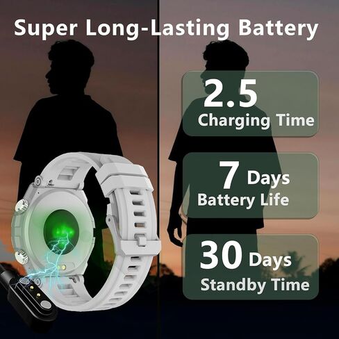 Military Smart Watch for Men with Built-in GPS,1.52" HD Waterproof Smartwatch with Answer/Make Call,Outdoor Smart Watch with Heart Rate,SpO2,Sleep Monitoring Compatible with iOS and Android in Saudi Arabia