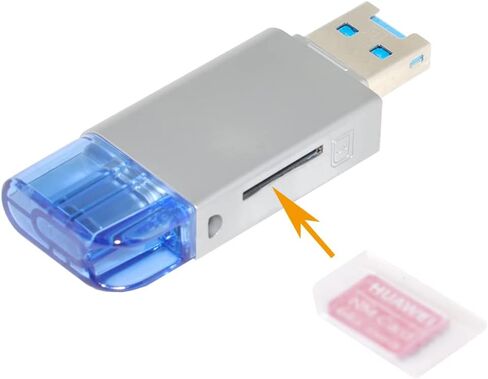 Cablecc 5Gbps USB 3.0 to Memory Card NM Nano & SD Card Reader Writer for Mate Seial Phone & Camera & Laptop in Saudi Arabia