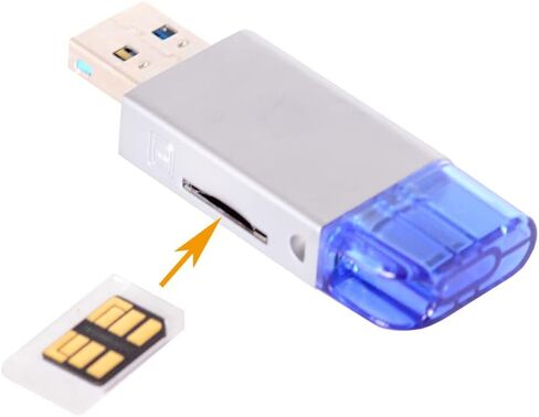 Cablecc 5Gbps USB 3.0 to Memory Card NM Nano & SD Card Reader Writer for Mate Seial Phone & Camera & Laptop in Saudi Arabia