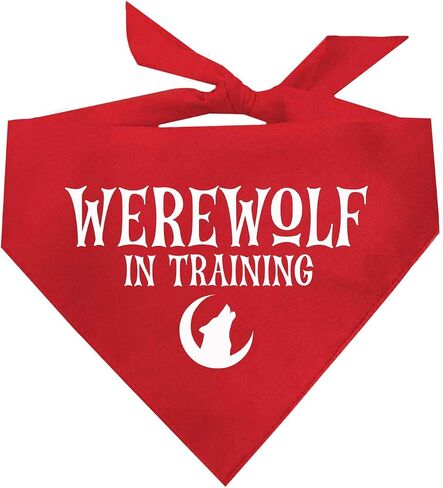 Werewolf in Training Costume Halloween Dog Bandana (Black, OS 287) in Saudi Arabia