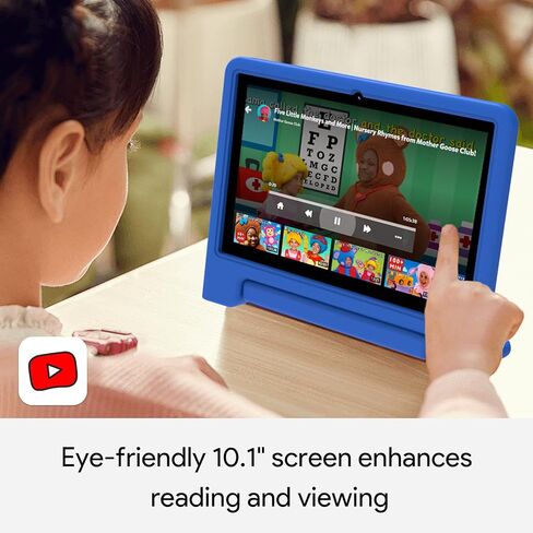 2024 Upgraded Kids Tablet, 10.1 Inch Android 14 Tablet for Kids with Case Included, Octa-Core CPU, 4GB RAM 64GB ROM(1TB Expand), Pre-Installed Educational Apps, Parental Controls in Saudi Arabia