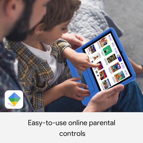 2024 Upgraded Kids Tablet, 10.1 Inch Android 14 Tablet for Kids with Case Included, Octa-Core CPU, 4GB RAM 64GB ROM(1TB Expand), Pre-Installed Educational Apps, Parental Controls in Saudi Arabia